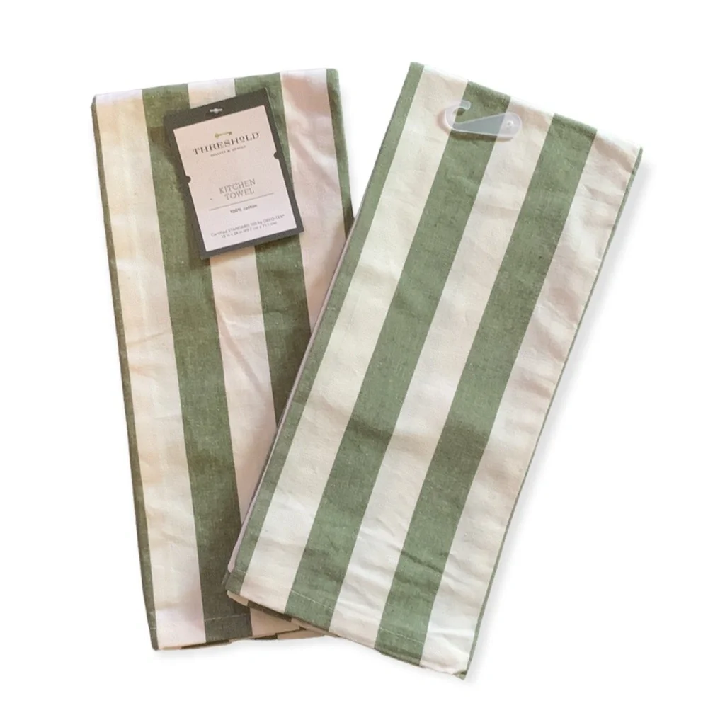 Threshold Cotton Striped Kitchen Towel Set of 2
